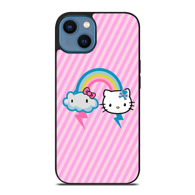 HELLO KITTY CLOUD RAINBOW iPhone 14 Case Cover