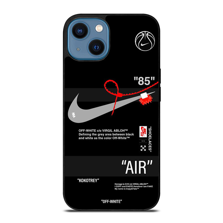 NIKE AIR JORDAN OFF WHITE SHOE LOGO iPhone 14 Case Cover