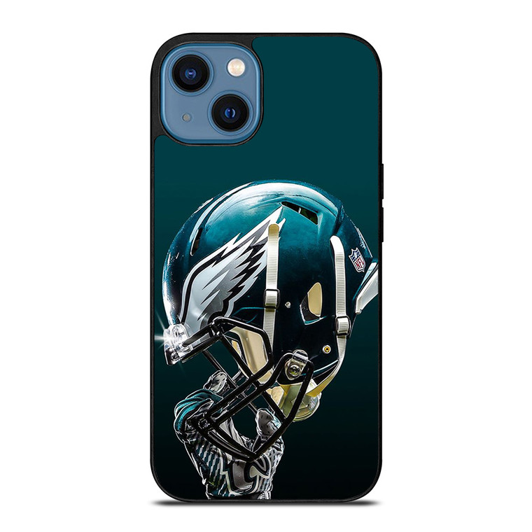 PHILADELPHIA EAGLES LOGO FOOTBALL HELMET ICON iPhone 14 Case Cover