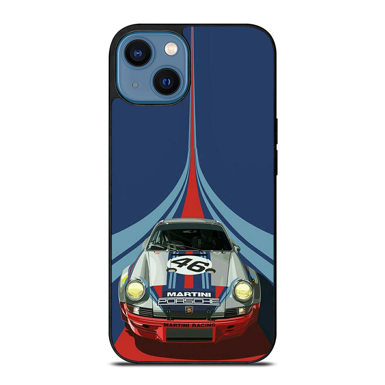 PORSCHE MARTINI RACING CAR LOGO 46 iPhone 14 Case Cover