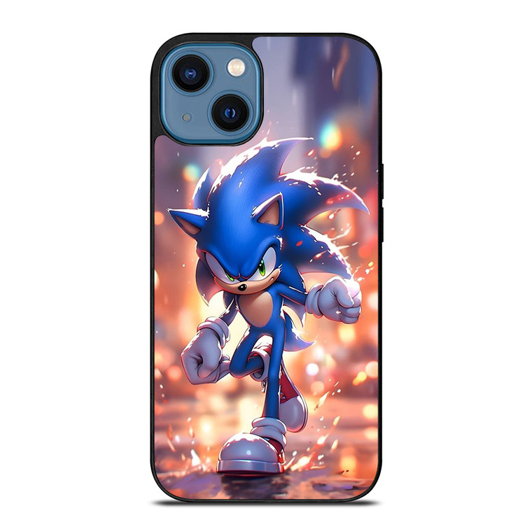 SONIC THE HEDGEHOG ANIMATION RUNNING iPhone 14 Case Cover