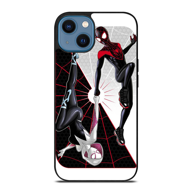 SPIDERMAN MILES MORALES SPIDER GWEN VERSE iPhone 14 Case Cover