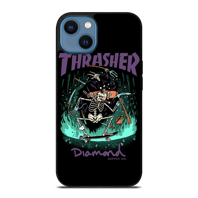 THRASHER DIAMOND SUPPLY CO iPhone 14 Case Cover