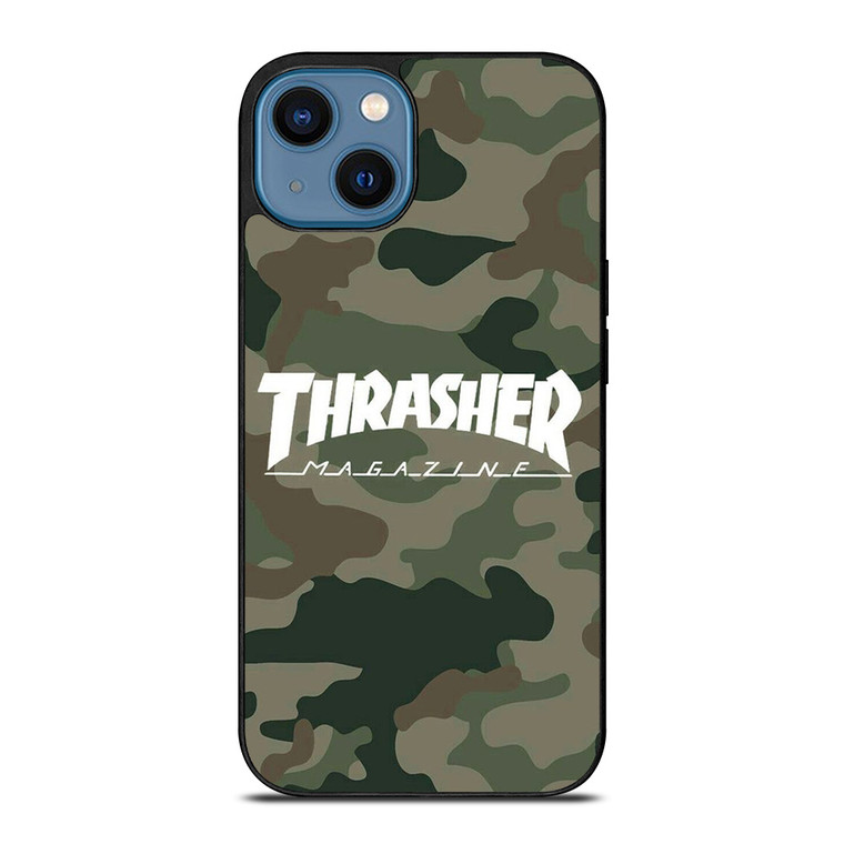 THRASHER SKATEBOARD MAGAZINE CAMO iPhone 14 Case Cover