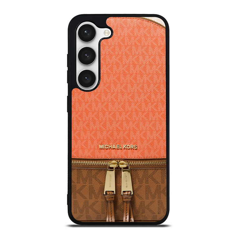 MICHAEL KORS MK LOGO BACKPACK ORANGE BAG Samsung Galaxy S23 Case Cover
