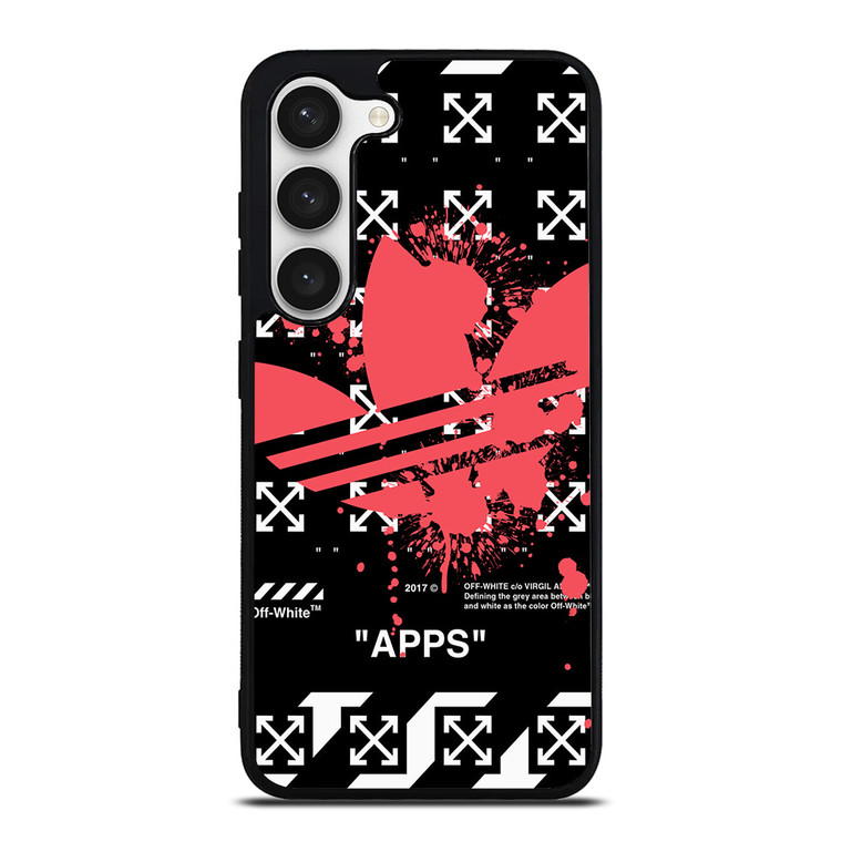 OFF WHITE X ADIDAS RED Samsung Galaxy S23 Case Cover