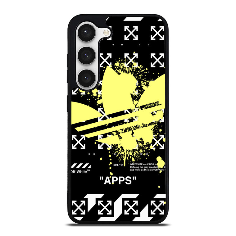 OFF WHITE X ADIDAS YELLOW Samsung Galaxy S23 Case Cover
