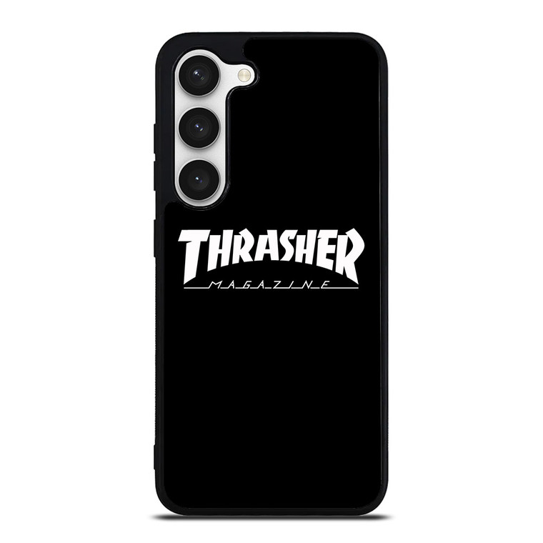 THRASHER SKATEBOARD MAGAZINE BLACK Samsung Galaxy S23 Case Cover