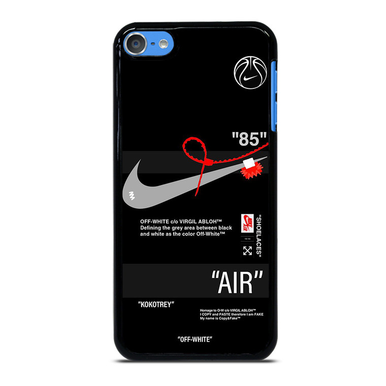 NIKE SHOES X OFF WHITE BLACK 85 iPod Touch 7 Case