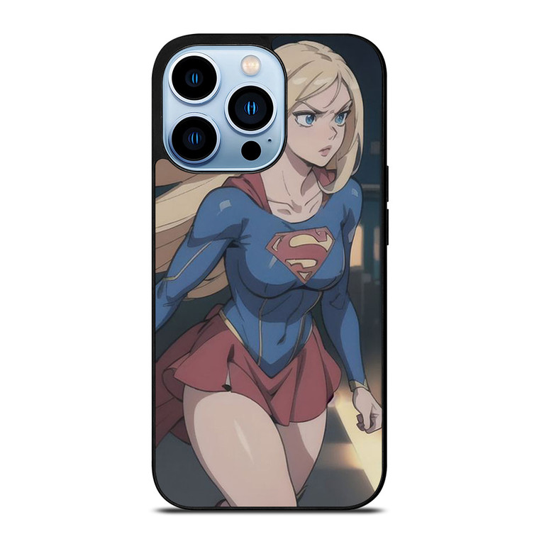 SUPER GIRL CARTOON MANGA ANIME iPhone 13 Pro Max Case Cover