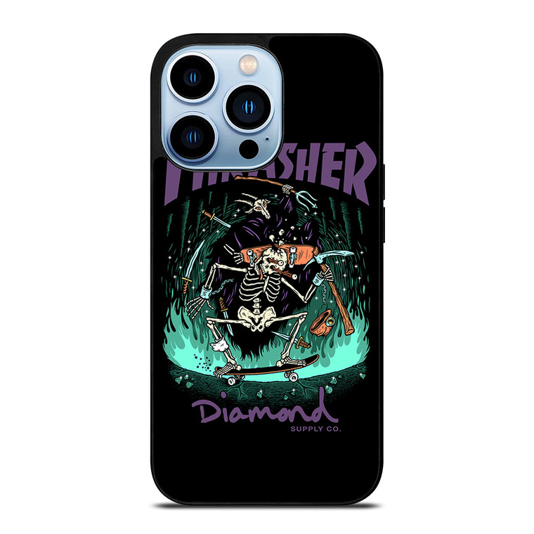 THRASHER DIAMOND SUPPLY CO iPhone 13 Pro Max Case Cover