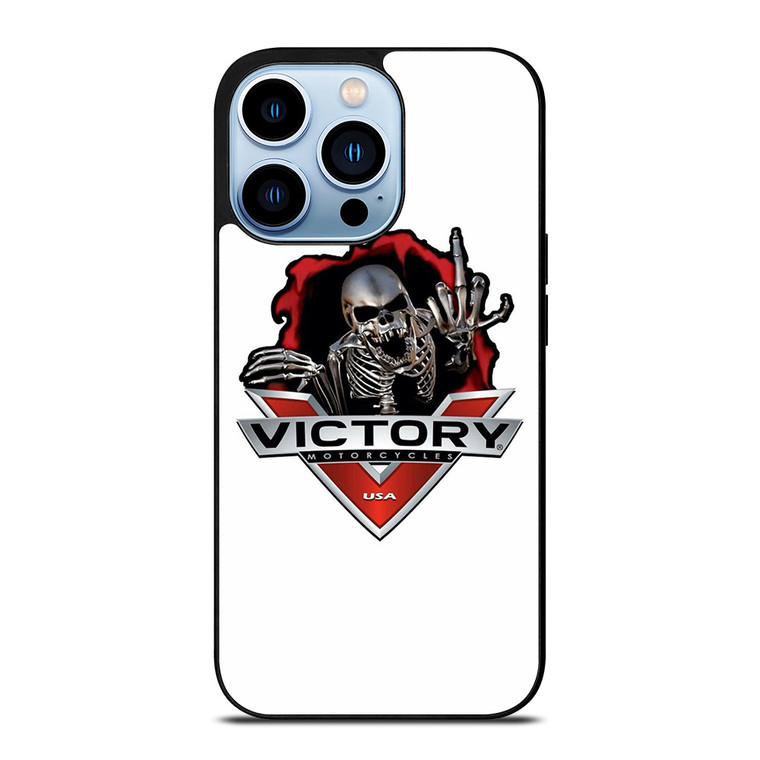 VICTORY MOTORCYCLE SKULL USA LOGO iPhone 13 Pro Max Case Cover