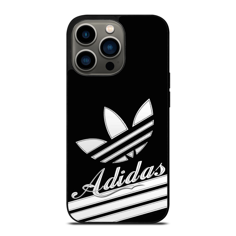 ADIDAS LOGO BLACK RETRO iPhone 13 Pro Case Cover