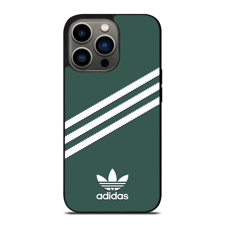 ADIDAS ORIGINALS STRIPES GREEN iPhone 13 Pro Case Cover