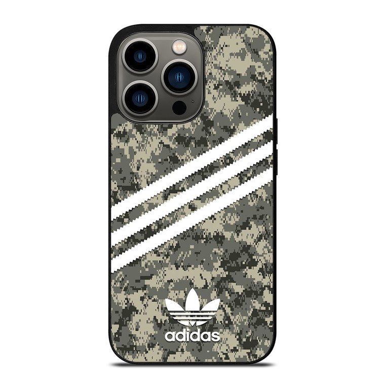 ADIDAS ORIGINALS STRIPES GREY CAMO iPhone 13 Pro Case Cover