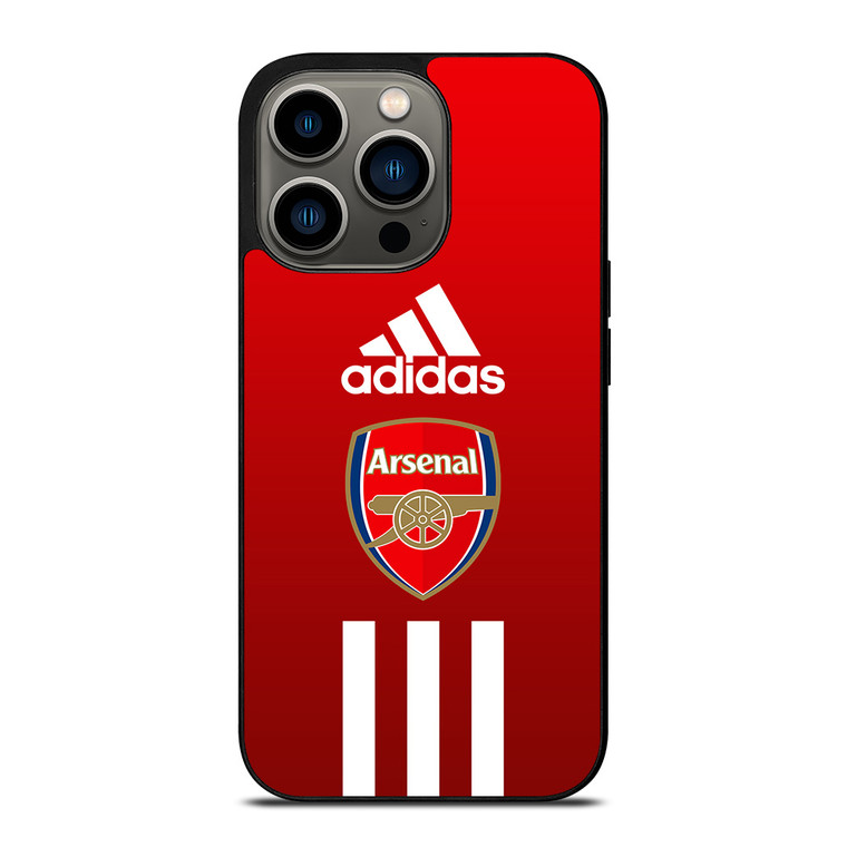 ARSENAL FC ADIDAS STRIPES iPhone 13 Pro Case Cover