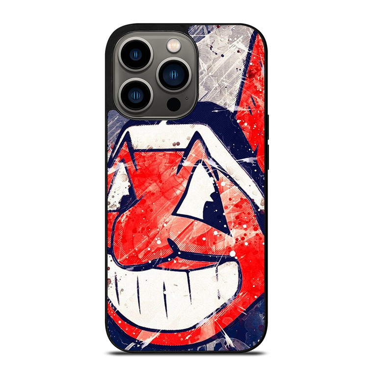 CLEVELAND INDIANS LOGO BASEBALL TEAM MLB ICON iPhone 13 Pro Case Cover
