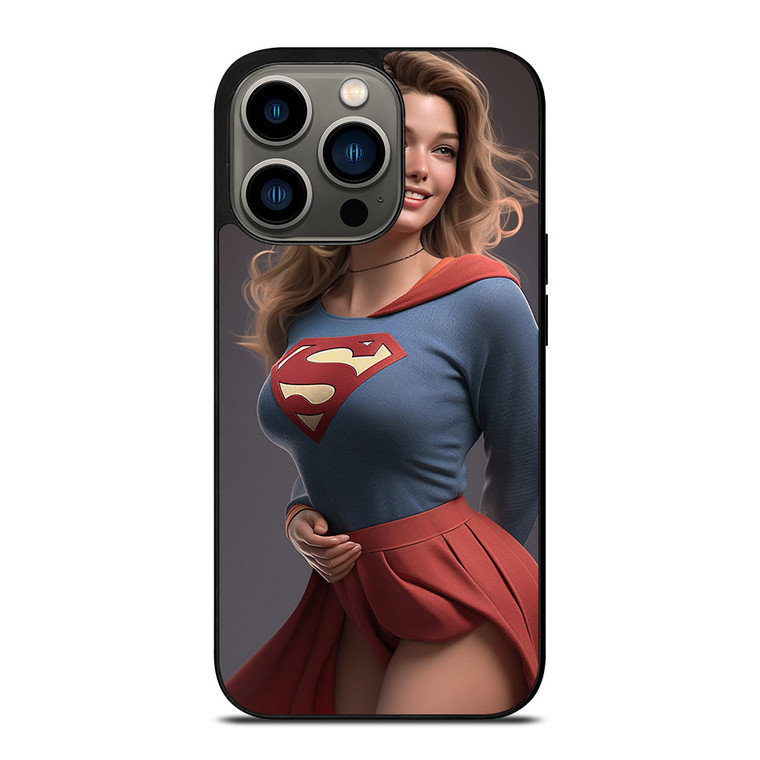 DC SUPERHERO SUPERGIRL SEXY iPhone 13 Pro Case Cover