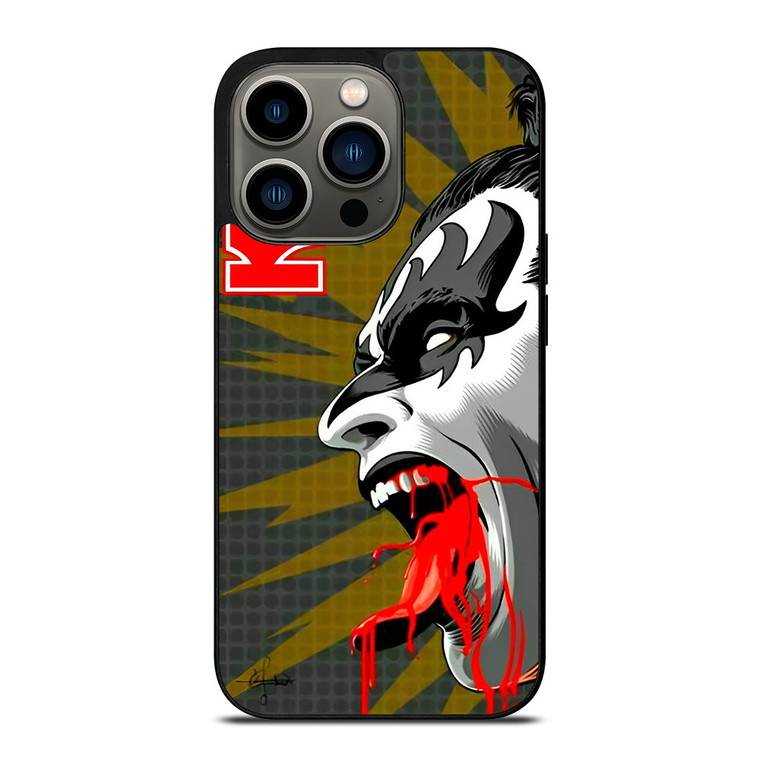 GENE SIMMONS KISS BAND ART iPhone 13 Pro Case Cover