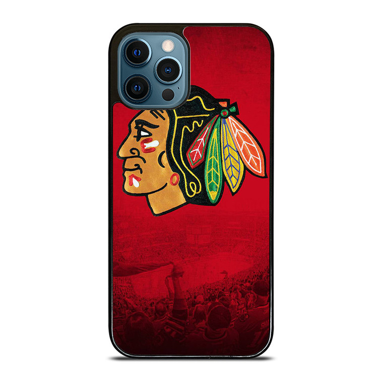 CHICAGO BLACKHAWKS NHL ICON iPhone 12 Pro Max Case Cover