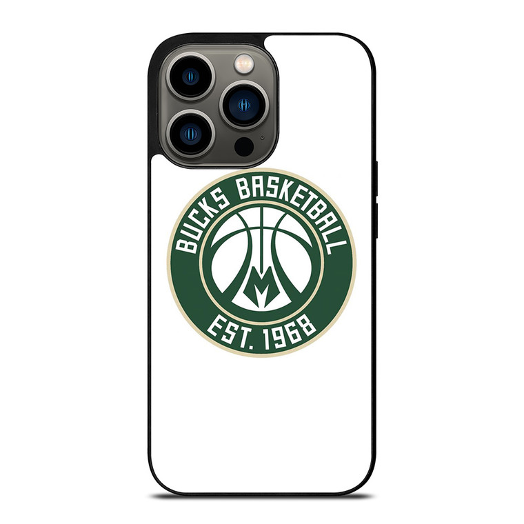 MILWAUKEE BUCKS LOGO BASKETBALL 1968 iPhone 13 Pro Case Cover