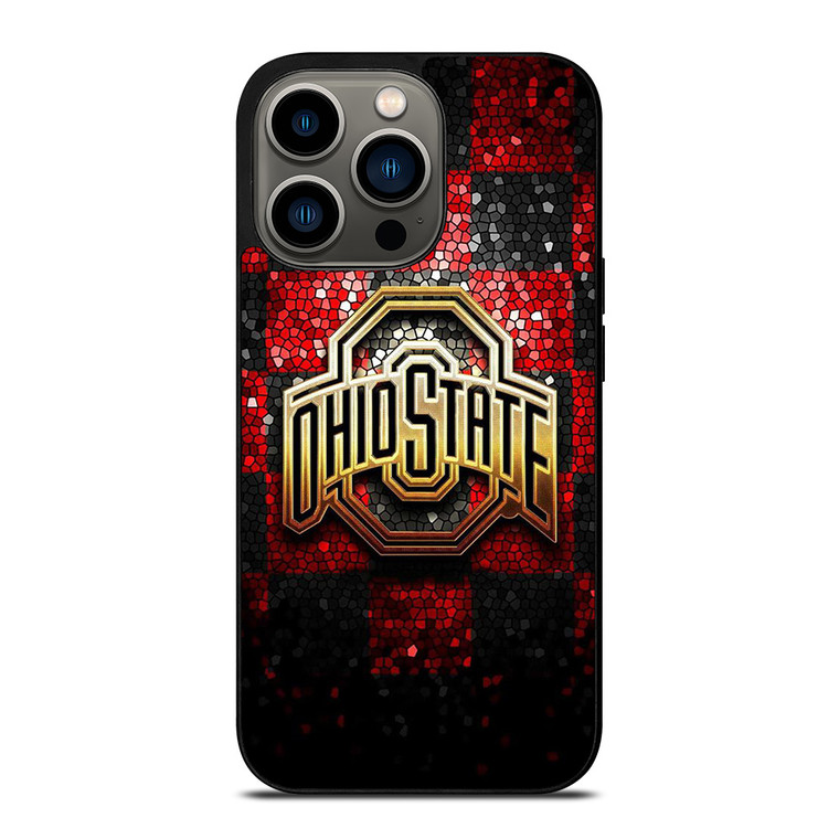 OHIO STATE LOGO FOOTBALL MOZAIC ICON iPhone 13 Pro Case Cover