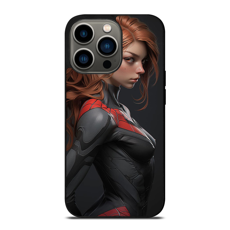 SEXY CARTOON SPIDER GIRL MARVEL COMICS iPhone 13 Pro Case Cover