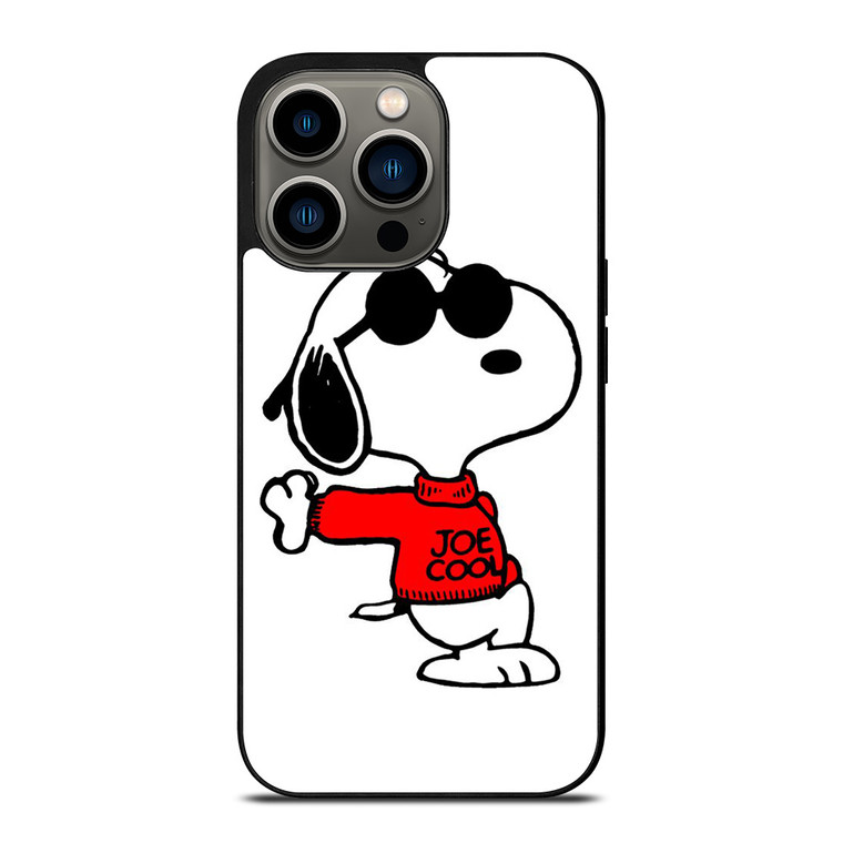 SNOOPY THE PEANUTS CHARLIE BROWN JOE COOL iPhone 13 Pro Case Cover