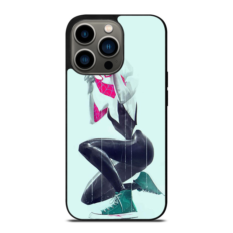 SPIDER VERSE SPIDER GWEN SPIDER WOMAN iPhone 13 Pro Case Cover