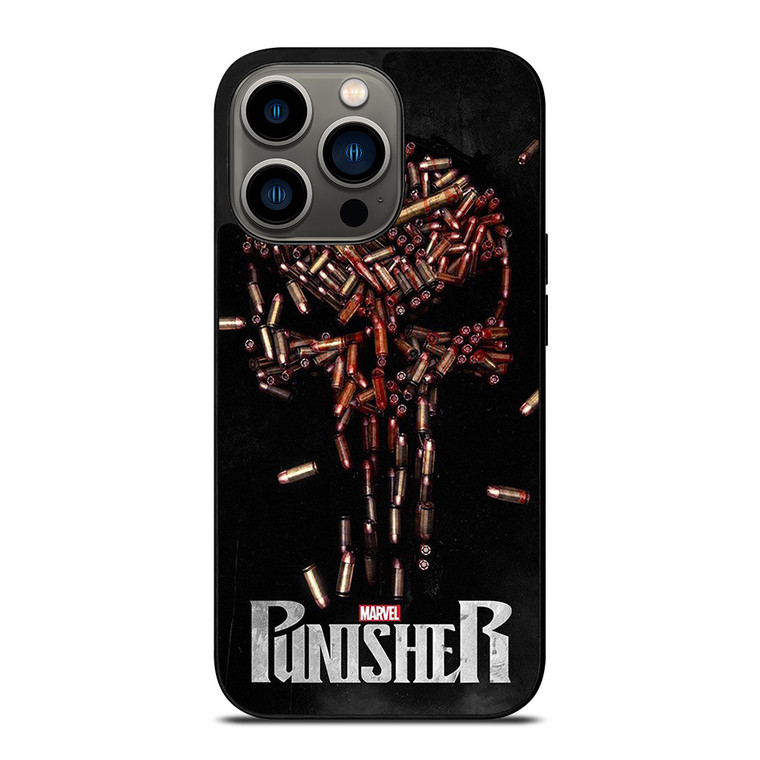 THE PUNISHER SKULL BULLET LOGO FRANK CASTLE MARVEL iPhone 13 Pro Case Cover