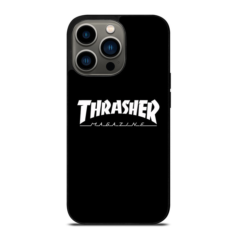 THRASHER SKATEBOARD MAGAZINE BLACK iPhone 13 Pro Case Cover