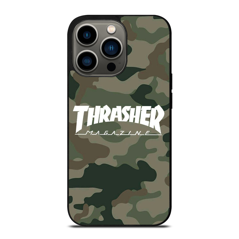 THRASHER SKATEBOARD MAGAZINE CAMO iPhone 13 Pro Case Cover