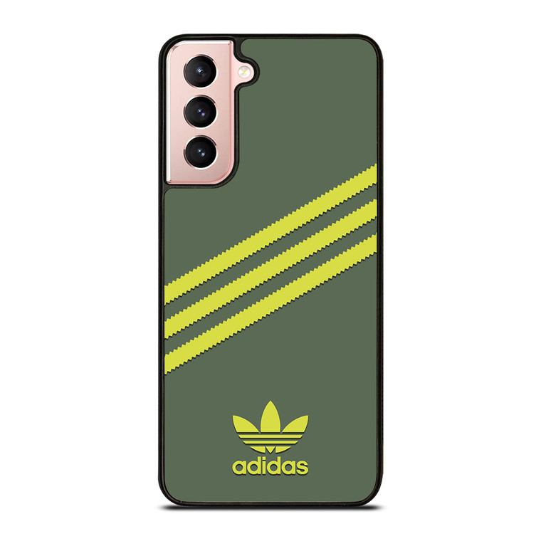 ADIDAS ORIGINALS STRIPES GREEN YELLOW Samsung Galaxy S21 Case Cover