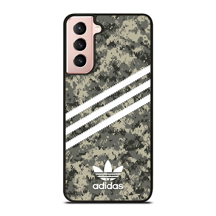 ADIDAS ORIGINALS STRIPES GREY CAMO Samsung Galaxy S21 Case Cover
