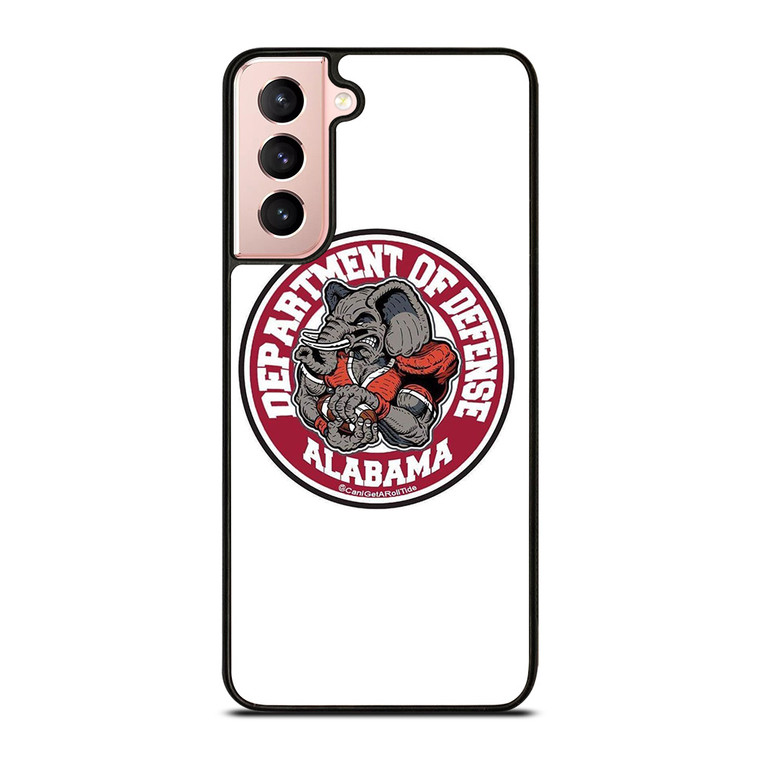 ALABAMA CRIMSON TIDE BAMA LOGO DEFENCE DEPARTMENT Samsung Galaxy S21 Case Cover