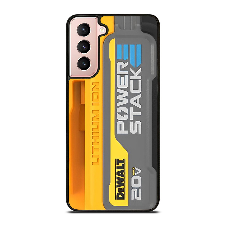 DEWALT LOGO LITHIUM ION BATTERY 20 V ICON Samsung Galaxy S21 Case Cover