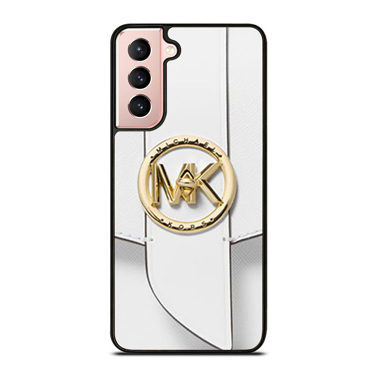 MICHAEL KORS LOGO MK WHITE HAND BAG EMBLEM Samsung Galaxy S21 Case Cover