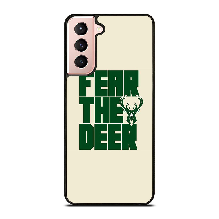 MILWAUKEE BUCKS LOGO BASKETBALL FEAR THE DEER Samsung Galaxy S21 Case Cover