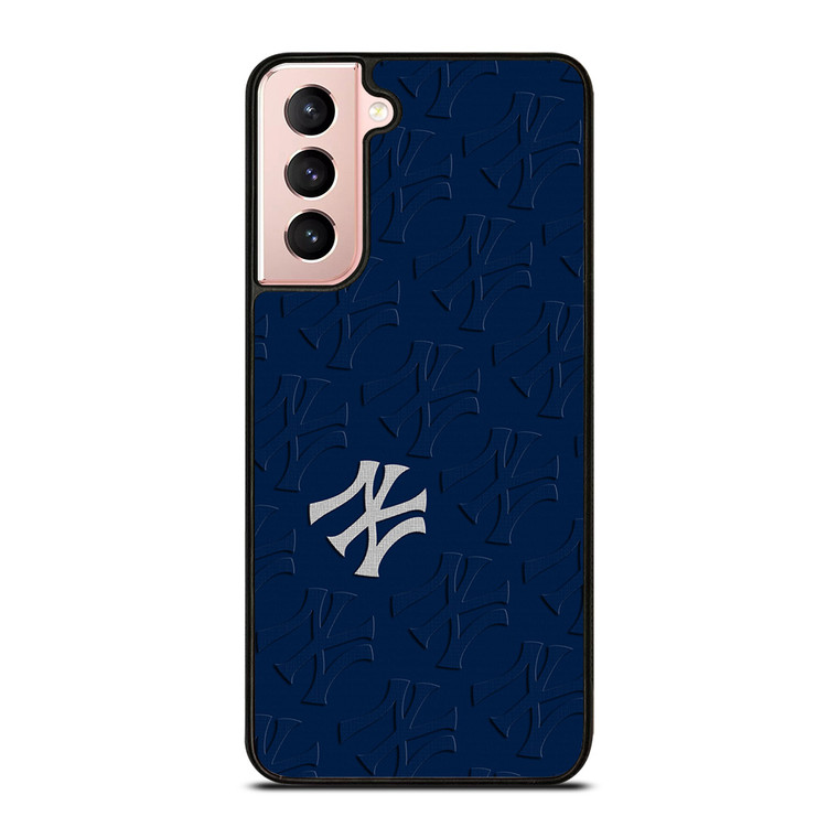 NEW YORK YANKEES ICON LOGO BASEBALL BLUE Samsung Galaxy S21 Case Cover