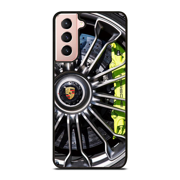 PORSCHE CAR ICON WHEEL LOGO Samsung Galaxy S21 Case Cover