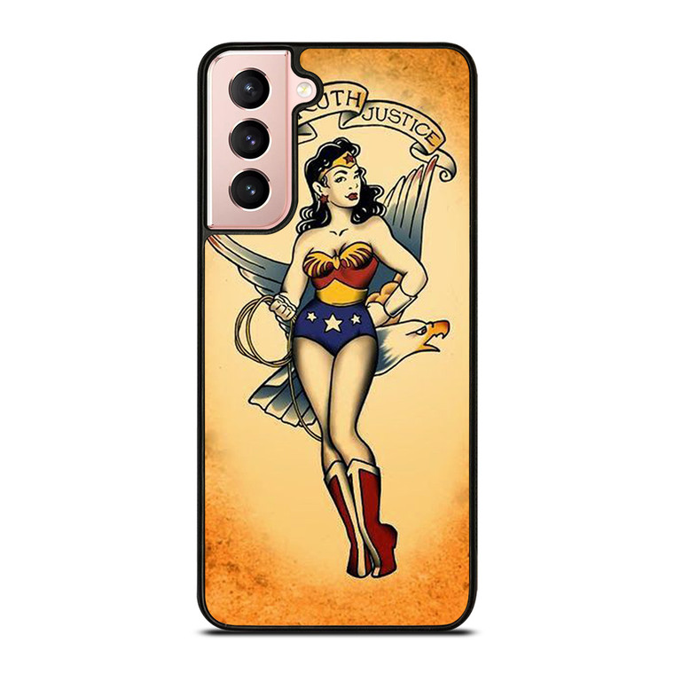 SAILOR JERRY TATTOO WONDER WOMAN Samsung Galaxy S21 Case Cover