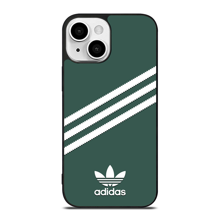ADIDAS ORIGINALS STRIPES GREEN iPhone 13 Mini Case Cover
