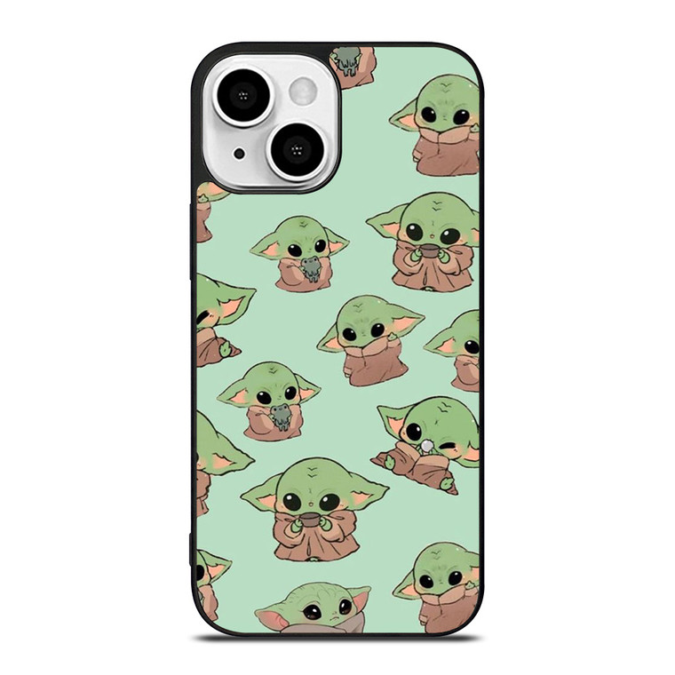 BABY YODA STAR WARS CARTOON iPhone 13 Mini Case Cover