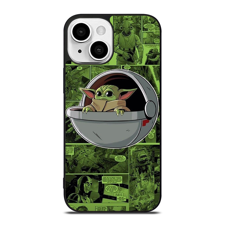 BABY YODA STAR WARS COMICS iPhone 13 Mini Case Cover