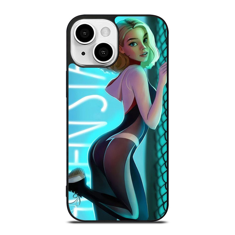 BEAUTIFUL SPIDER GWEN STACY SPIDER WOMEN VERSE iPhone 13 Mini Case Cover
