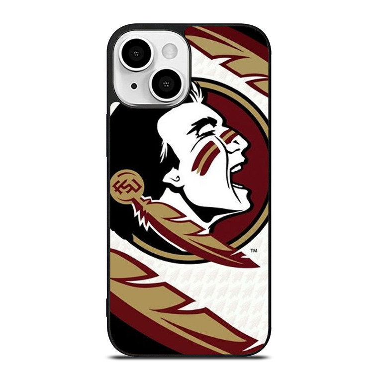 FLORIDA STATES UNIVERSITY FSU SEMINOLES FOOTBALL LOGO iPhone 13 Mini Case Cover