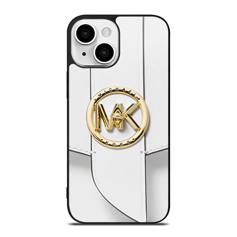 MICHAEL KORS LOGO MK WHITE HAND BAG EMBLEM iPhone 13 Mini Case Cover