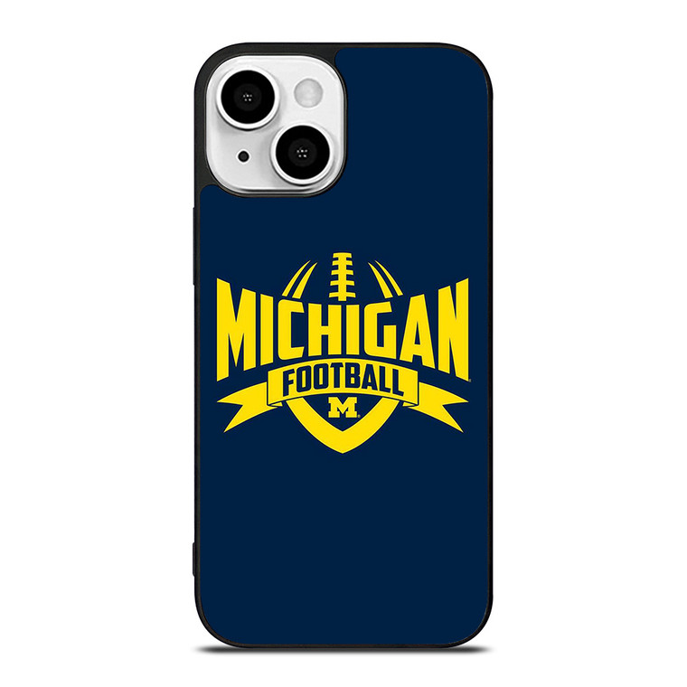 MICHIGAN WOLVERINES LOGO COLLEGE FOOTBALL TEAM iPhone 13 Mini Case Cover