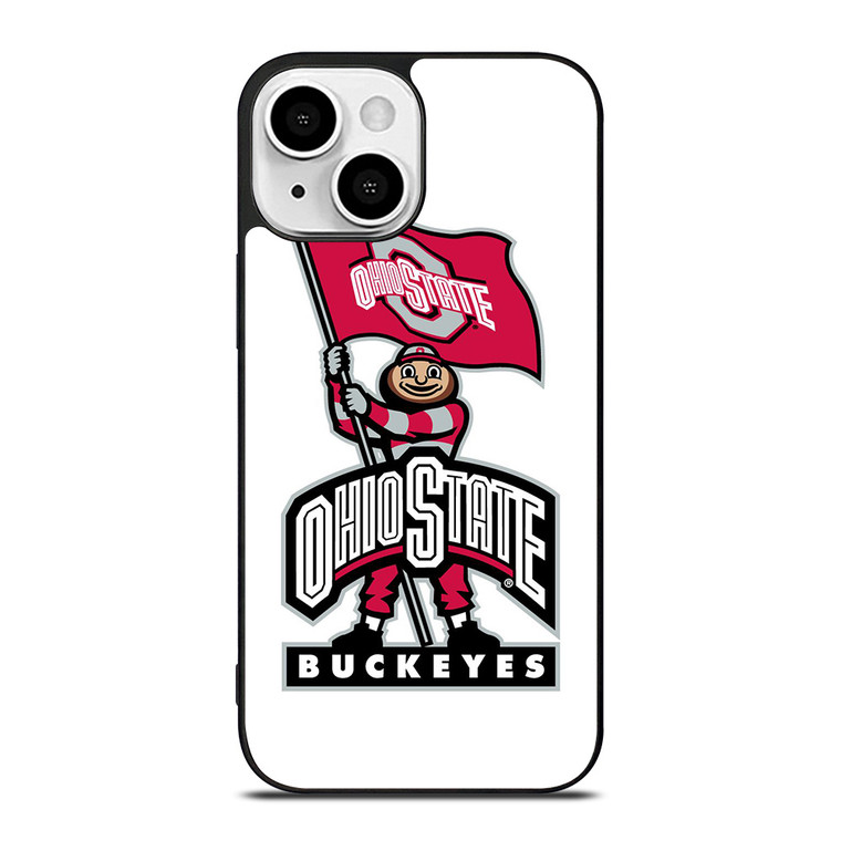 OHIO STATE BUCKEYES LOGO FOOTBALL MASKOT iPhone 13 Mini Case Cover