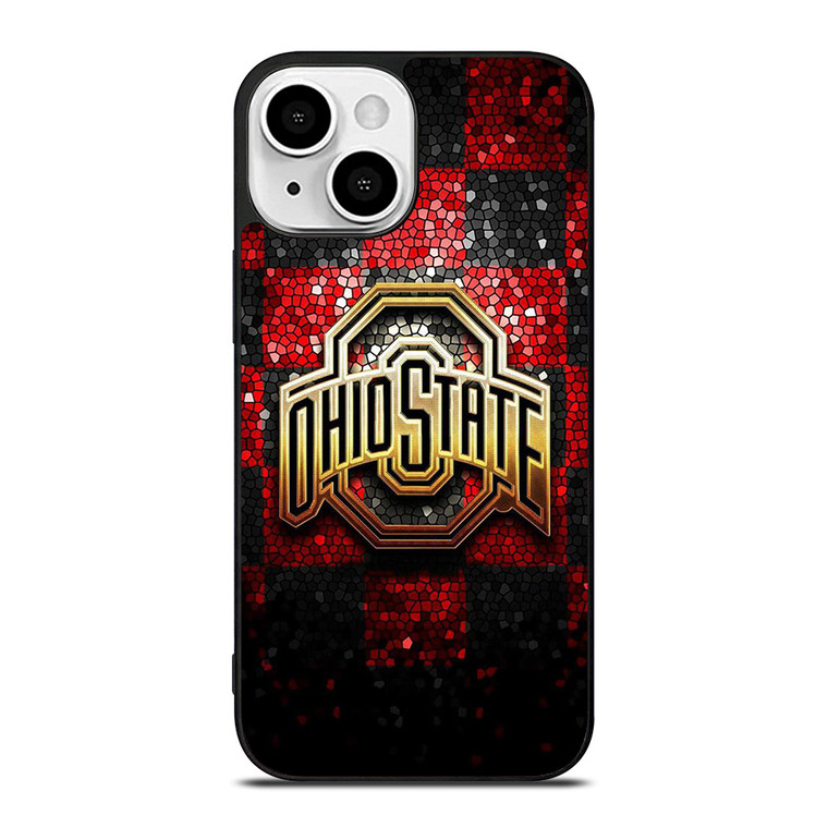 OHIO STATE LOGO FOOTBALL MOZAIC ICON iPhone 13 Mini Case Cover